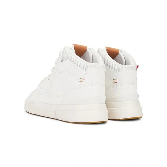 NWT On The Roger Clubhouse Mid in White & Sandstone men’s size 7 - Picture 3 of 13